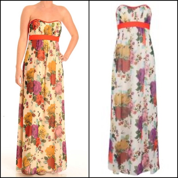 Ted Baker London Rose Floral Bugs Maxi Dress Gown - Picture 4 of 10